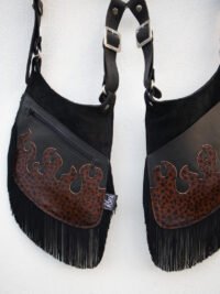 Pistoleras Flecos y Fuego Pelo Leopardo