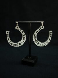 Pendientes Herradura Plateado