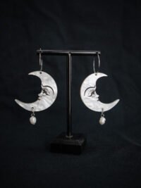 Pendientes Luna Perla