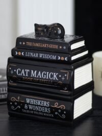 Quemador Aceite Black Cat Magic + Aceite esencial
