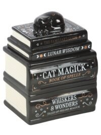 Quemador Aceite Black Cat Magic + Aceite esencial